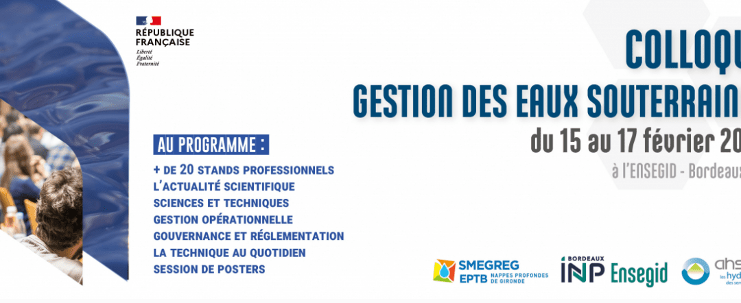 Colloque eaux souterraines 2023
